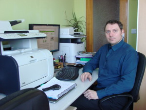 Kamil Bolek v pracovně